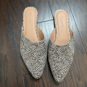 Madewell Remi cheetah mules size 9